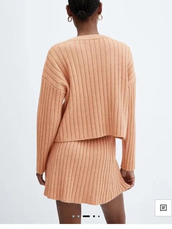 Mango Ribbed Neck Sweater - Picture 3 of 3